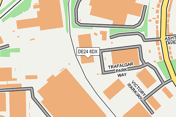 DE24 8DX map - OS OpenMap – Local (Ordnance Survey)