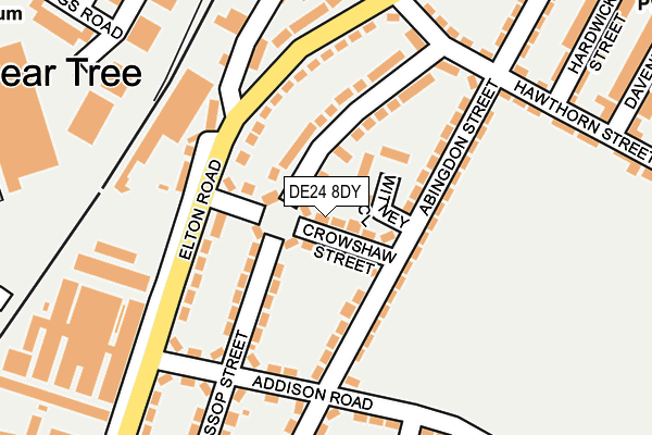 DE24 8DY map - OS OpenMap – Local (Ordnance Survey)