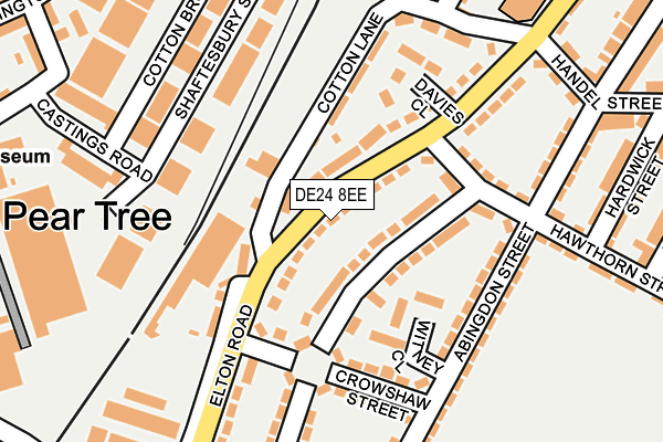 DE24 8EE map - OS OpenMap – Local (Ordnance Survey)
