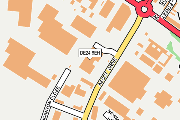 DE24 8EH map - OS OpenMap – Local (Ordnance Survey)