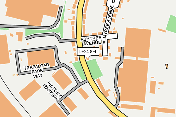 DE24 8EL map - OS OpenMap – Local (Ordnance Survey)