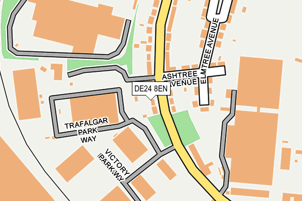 DE24 8EN map - OS OpenMap – Local (Ordnance Survey)
