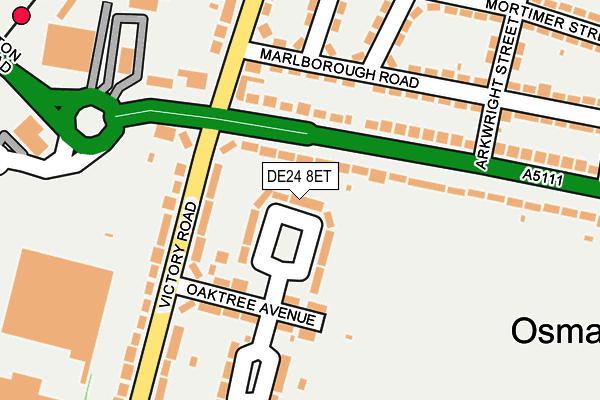 DE24 8ET map - OS OpenMap – Local (Ordnance Survey)