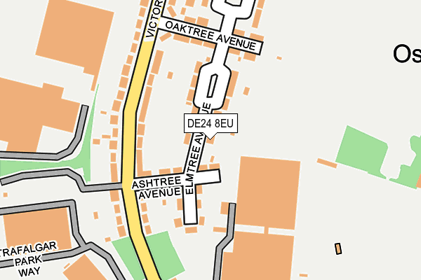 DE24 8EU map - OS OpenMap – Local (Ordnance Survey)
