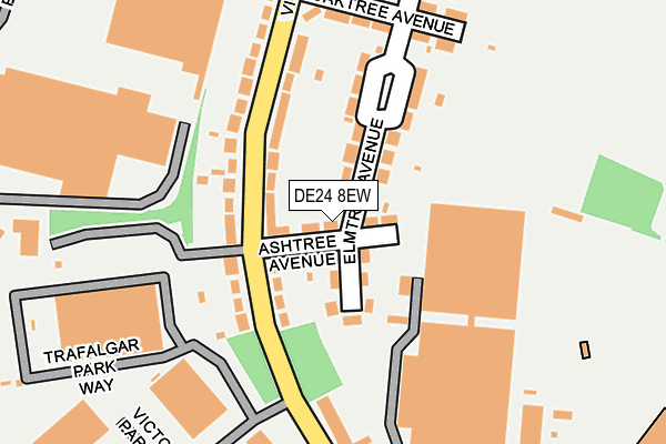 DE24 8EW map - OS OpenMap – Local (Ordnance Survey)