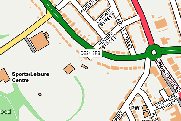 DE24 8FB map - OS OpenMap – Local (Ordnance Survey)