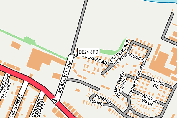 DE24 8FD map - OS OpenMap – Local (Ordnance Survey)