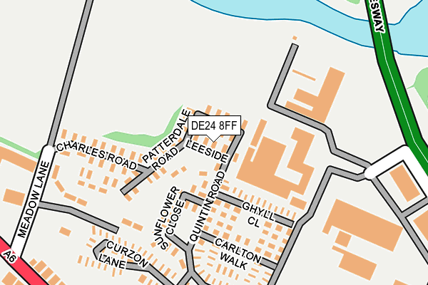 DE24 8FF map - OS OpenMap – Local (Ordnance Survey)