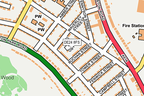 DE24 8FS map - OS OpenMap – Local (Ordnance Survey)