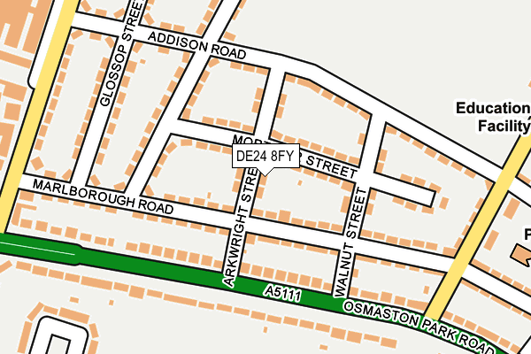 DE24 8FY map - OS OpenMap – Local (Ordnance Survey)