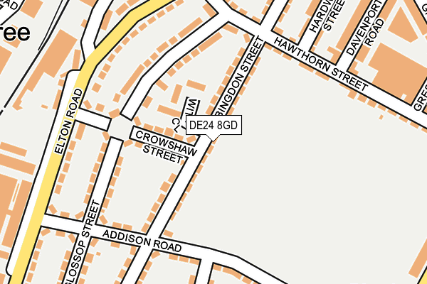DE24 8GD map - OS OpenMap – Local (Ordnance Survey)