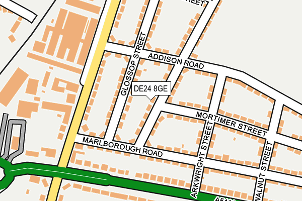 DE24 8GE map - OS OpenMap – Local (Ordnance Survey)
