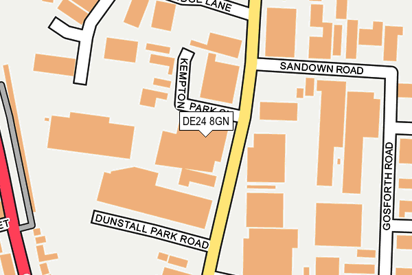 DE24 8GN map - OS OpenMap – Local (Ordnance Survey)