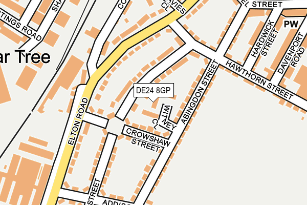 DE24 8GP map - OS OpenMap – Local (Ordnance Survey)
