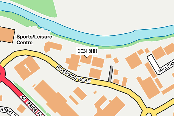 DE24 8HH map - OS OpenMap – Local (Ordnance Survey)