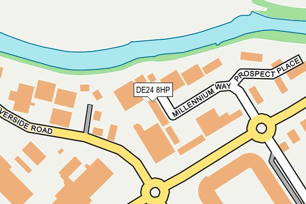 DE24 8HP map - OS OpenMap – Local (Ordnance Survey)