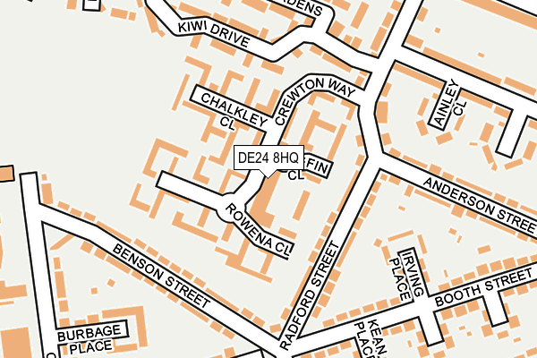 DE24 8HQ map - OS OpenMap – Local (Ordnance Survey)