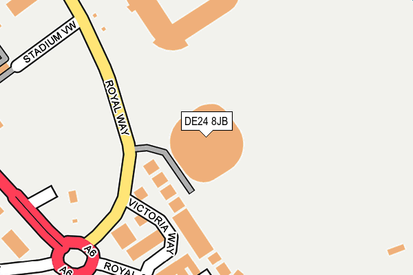 DE24 8JB map - OS OpenMap – Local (Ordnance Survey)