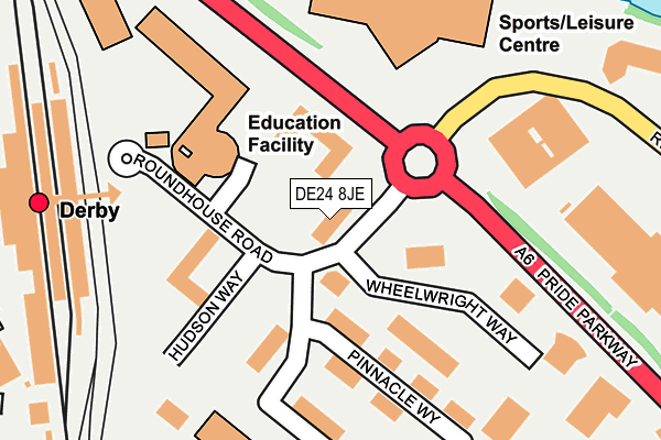 Map of DHU URGENT CARE (DERBYSHIRE) C.I.C. at local scale