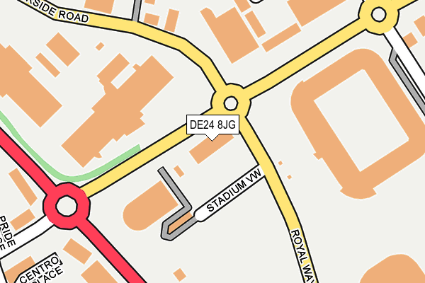 DE24 8JG map - OS OpenMap – Local (Ordnance Survey)