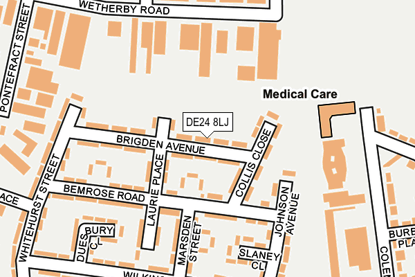 DE24 8LJ map - OS OpenMap – Local (Ordnance Survey)