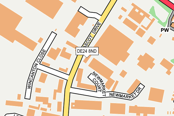 DE24 8ND map - OS OpenMap – Local (Ordnance Survey)