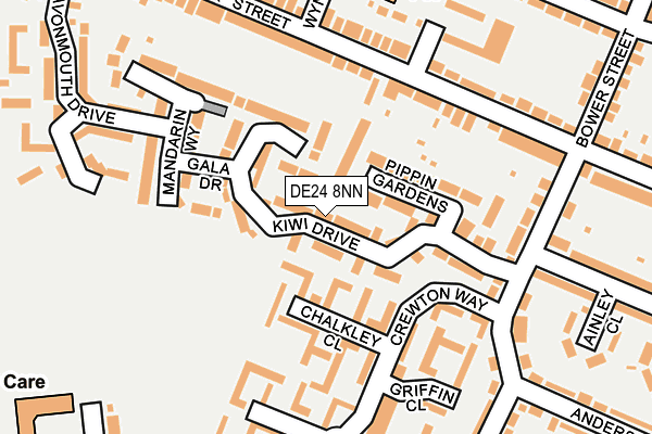 DE24 8NN map - OS OpenMap – Local (Ordnance Survey)