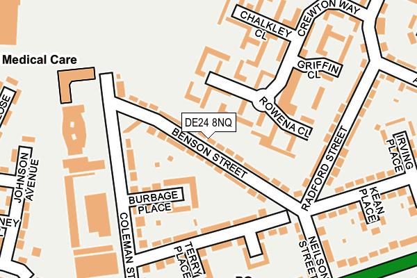 DE24 8NQ map - OS OpenMap – Local (Ordnance Survey)