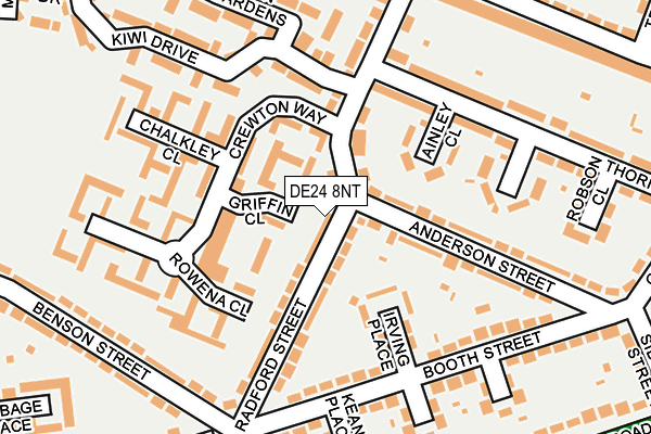 DE24 8NT map - OS OpenMap – Local (Ordnance Survey)