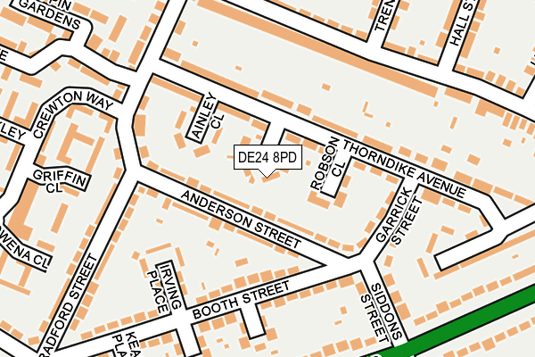 DE24 8PD map - OS OpenMap – Local (Ordnance Survey)