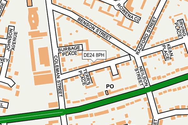 DE24 8PH map - OS OpenMap – Local (Ordnance Survey)