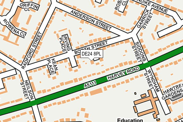 DE24 8PL map - OS OpenMap – Local (Ordnance Survey)