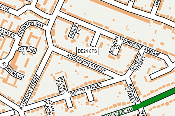 DE24 8PS map - OS OpenMap – Local (Ordnance Survey)