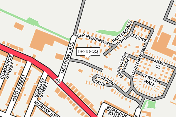 DE24 8QQ map - OS OpenMap – Local (Ordnance Survey)