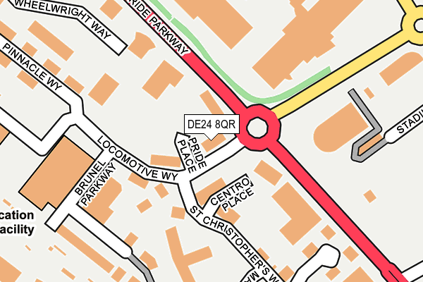 DE24 8QR map - OS OpenMap – Local (Ordnance Survey)