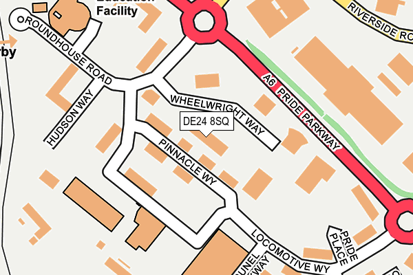 DE24 8SQ map - OS OpenMap – Local (Ordnance Survey)