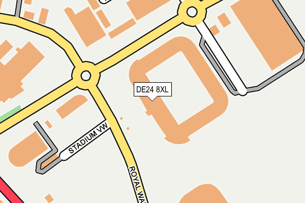DE24 8XL map - OS OpenMap – Local (Ordnance Survey)