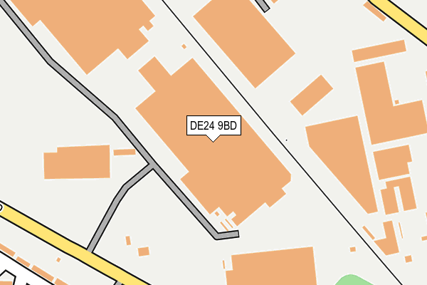 DE24 9BD map - OS OpenMap – Local (Ordnance Survey)