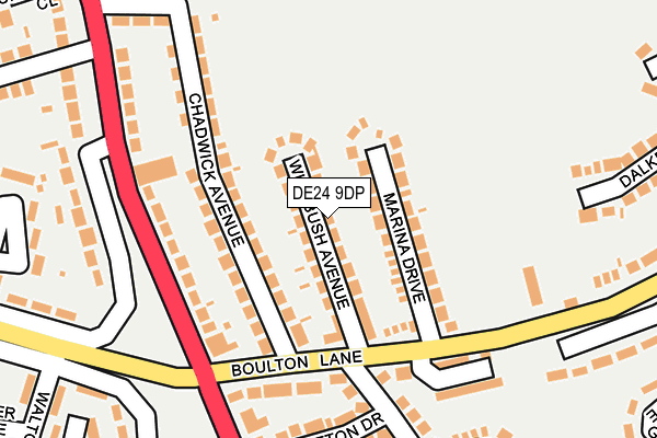 DE24 9DP map - OS OpenMap – Local (Ordnance Survey)