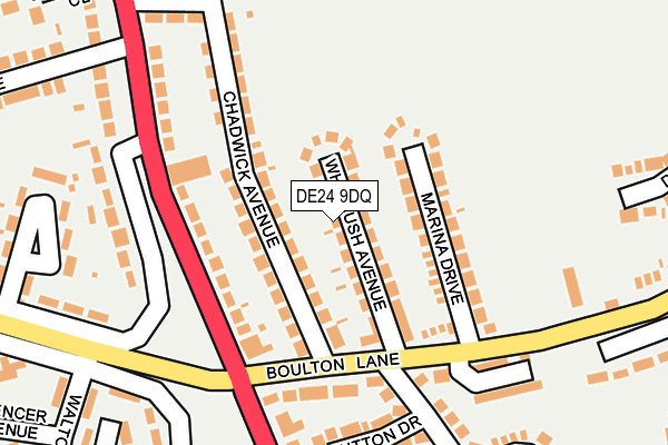 DE24 9DQ map - OS OpenMap – Local (Ordnance Survey)