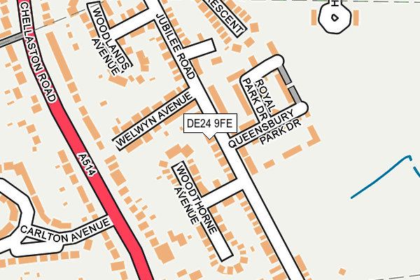 DE24 9FE map - OS OpenMap – Local (Ordnance Survey)