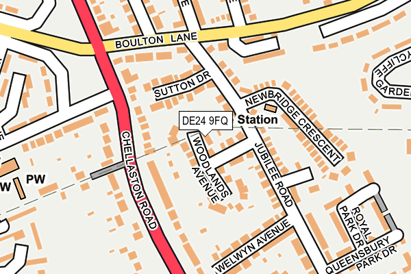 DE24 9FQ map - OS OpenMap – Local (Ordnance Survey)