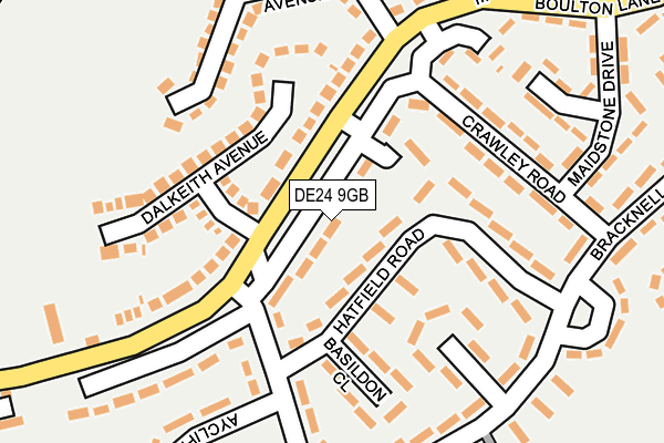 DE24 9GB map - OS OpenMap – Local (Ordnance Survey)