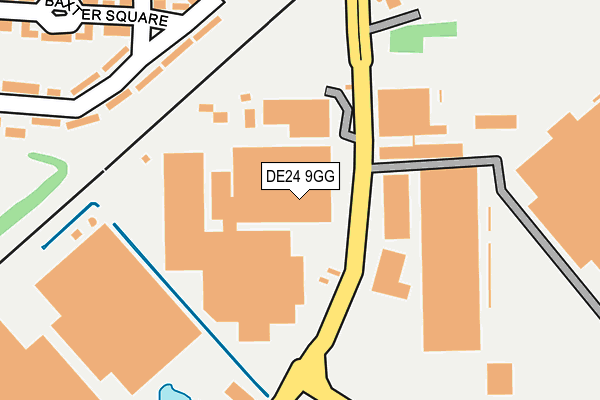 DE24 9GG map - OS OpenMap – Local (Ordnance Survey)
