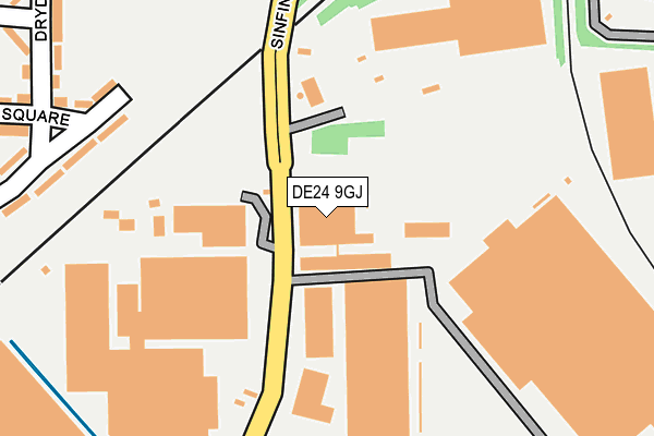 DE24 9GJ map - OS OpenMap – Local (Ordnance Survey)