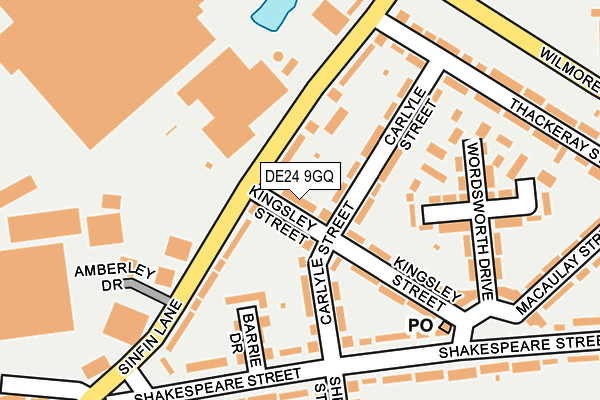 DE24 9GQ map - OS OpenMap – Local (Ordnance Survey)