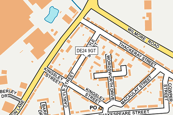 DE24 9GT map - OS OpenMap – Local (Ordnance Survey)