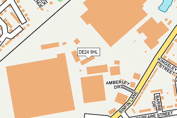 DE24 9HL map - OS OpenMap – Local (Ordnance Survey)