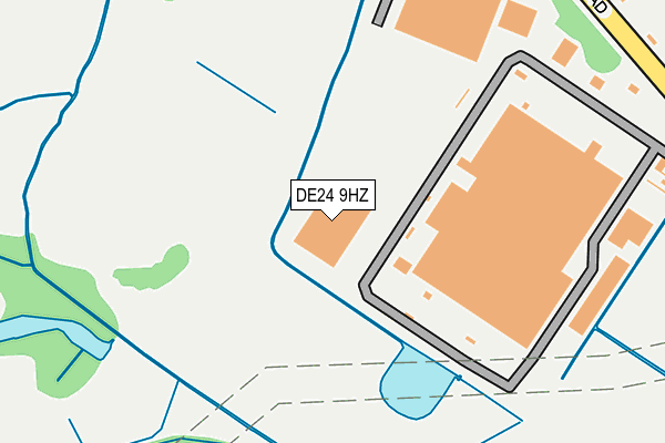 DE24 9HZ map - OS OpenMap – Local (Ordnance Survey)