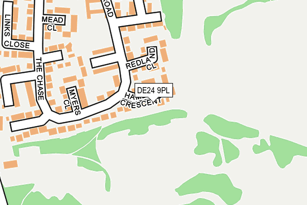 DE24 9PL map - OS OpenMap – Local (Ordnance Survey)